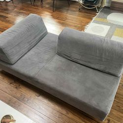 West Elm Modern Gray Couches