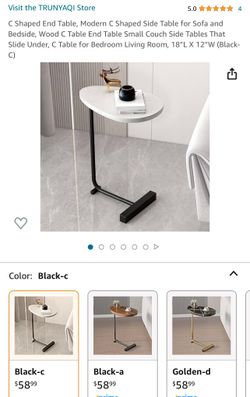 C Shaped End Table
