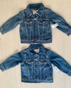 Old Navy Blue Kids' Denim Jean Jacket Pair