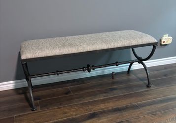 Currey & Company Agora Upholstered Bench