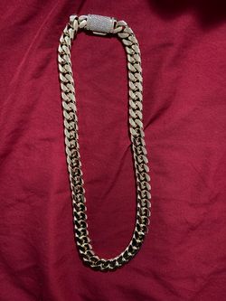 14k gold plated 14mm 20 inch Cuban link chain $180