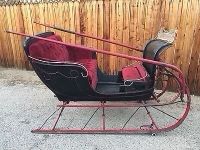 Xmas Sled Santa Sled Christmas Toys Old Antique Sled, Real Sled For Horses Not A Toy