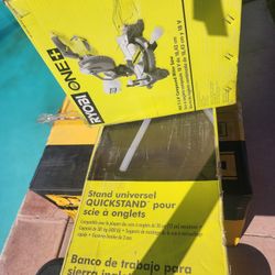 18vone +ryobi Mittersaw 7 1/4 New With Stand 
