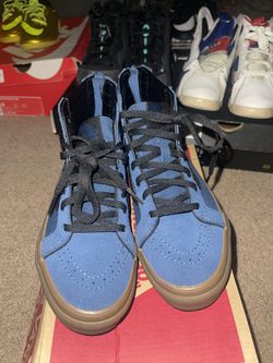 Vans SK8-Hi Zip (Gum Outsole) Dark Denim NEW