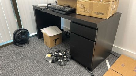 Black desk