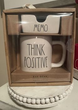 Rae Dunn Note Holder And Mug Set