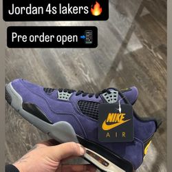 Jordan 4s Lakers Pre Orders 🔥📲