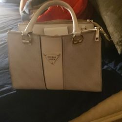 Small White Guess Purse