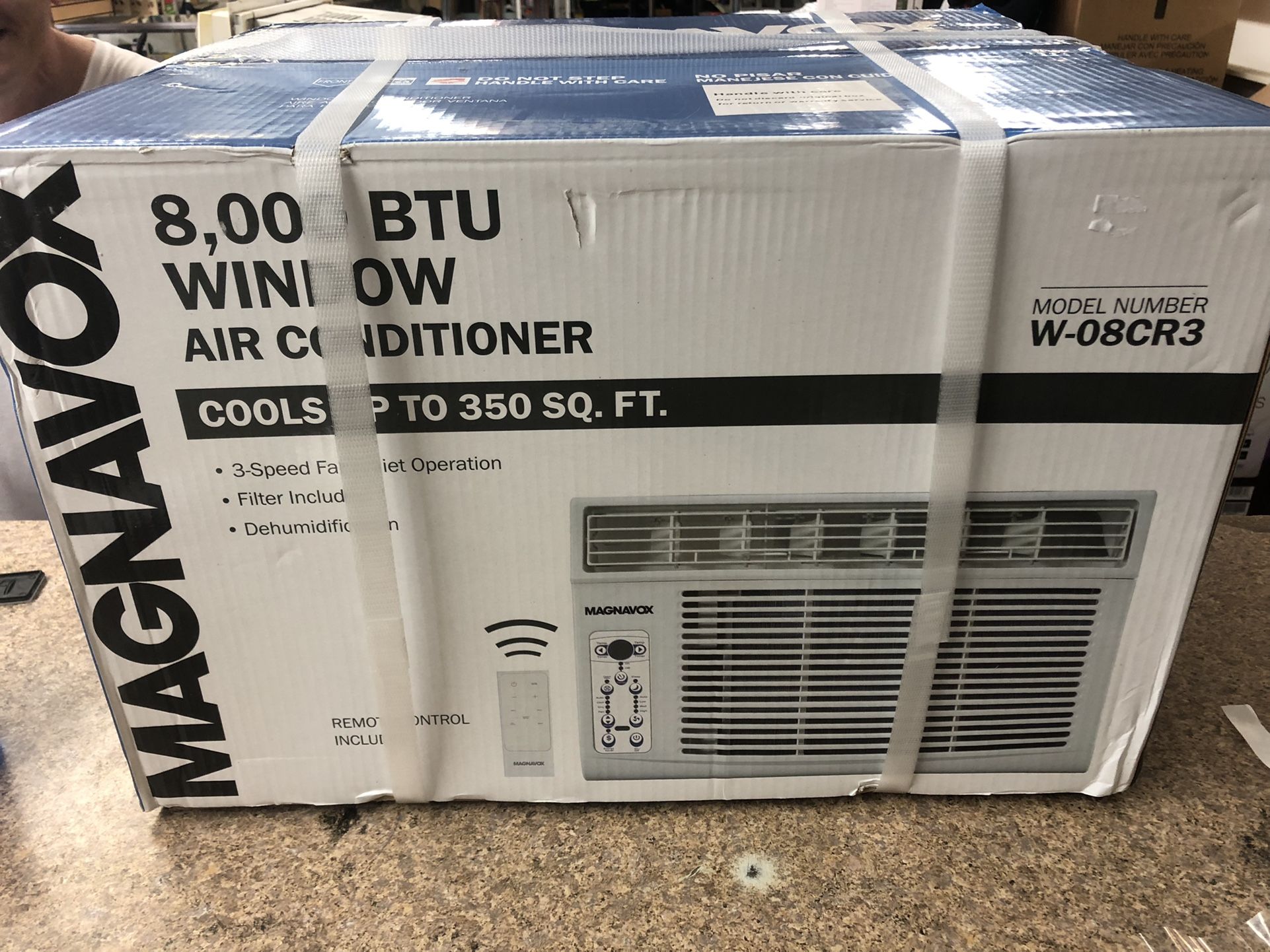 8000 BTU Window Ac Unit Magnavox New With Remote