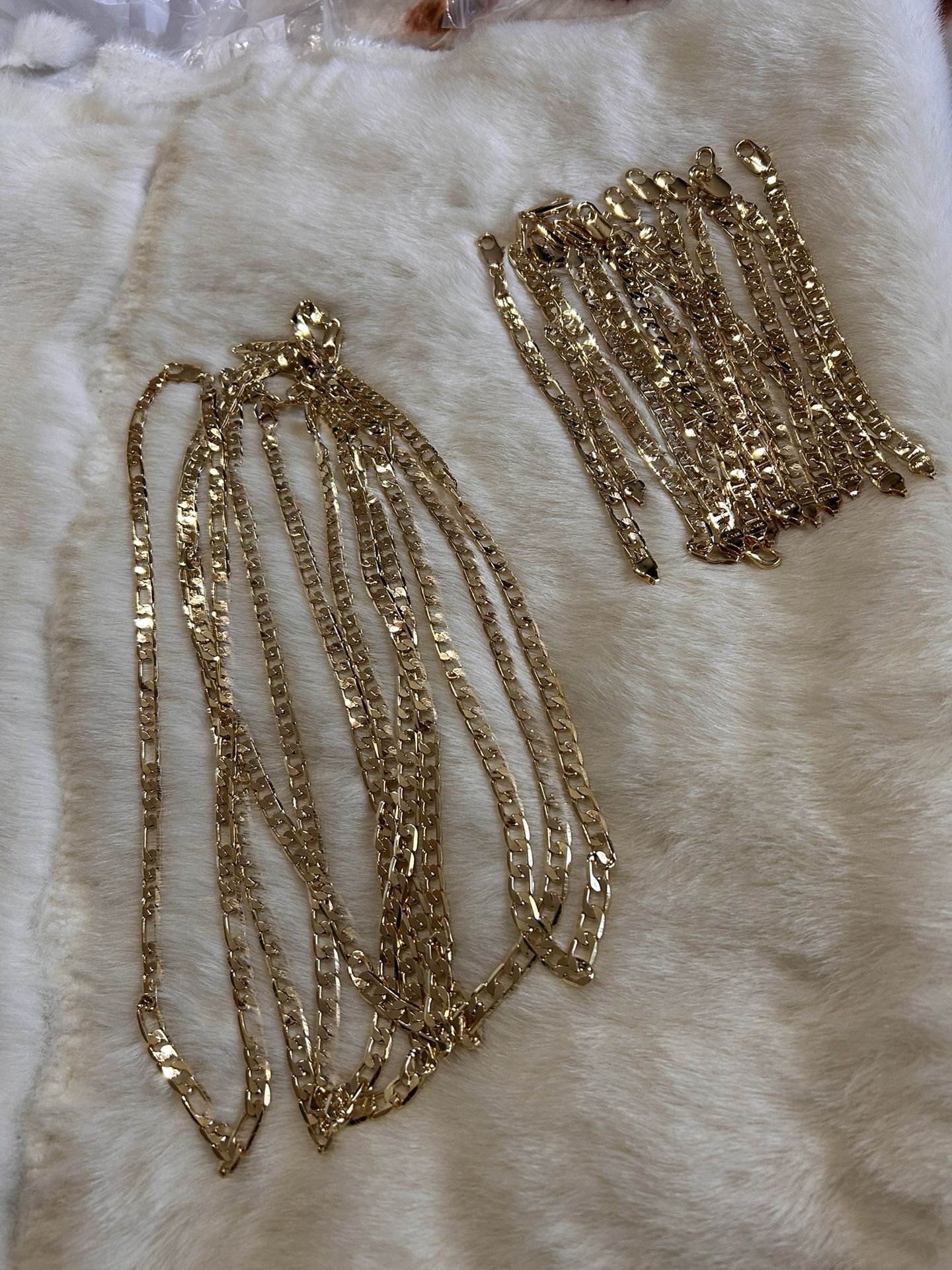 Necklace And Brazalete For Man. $75. Or Each Piece $40 Gold Plated Good Quality