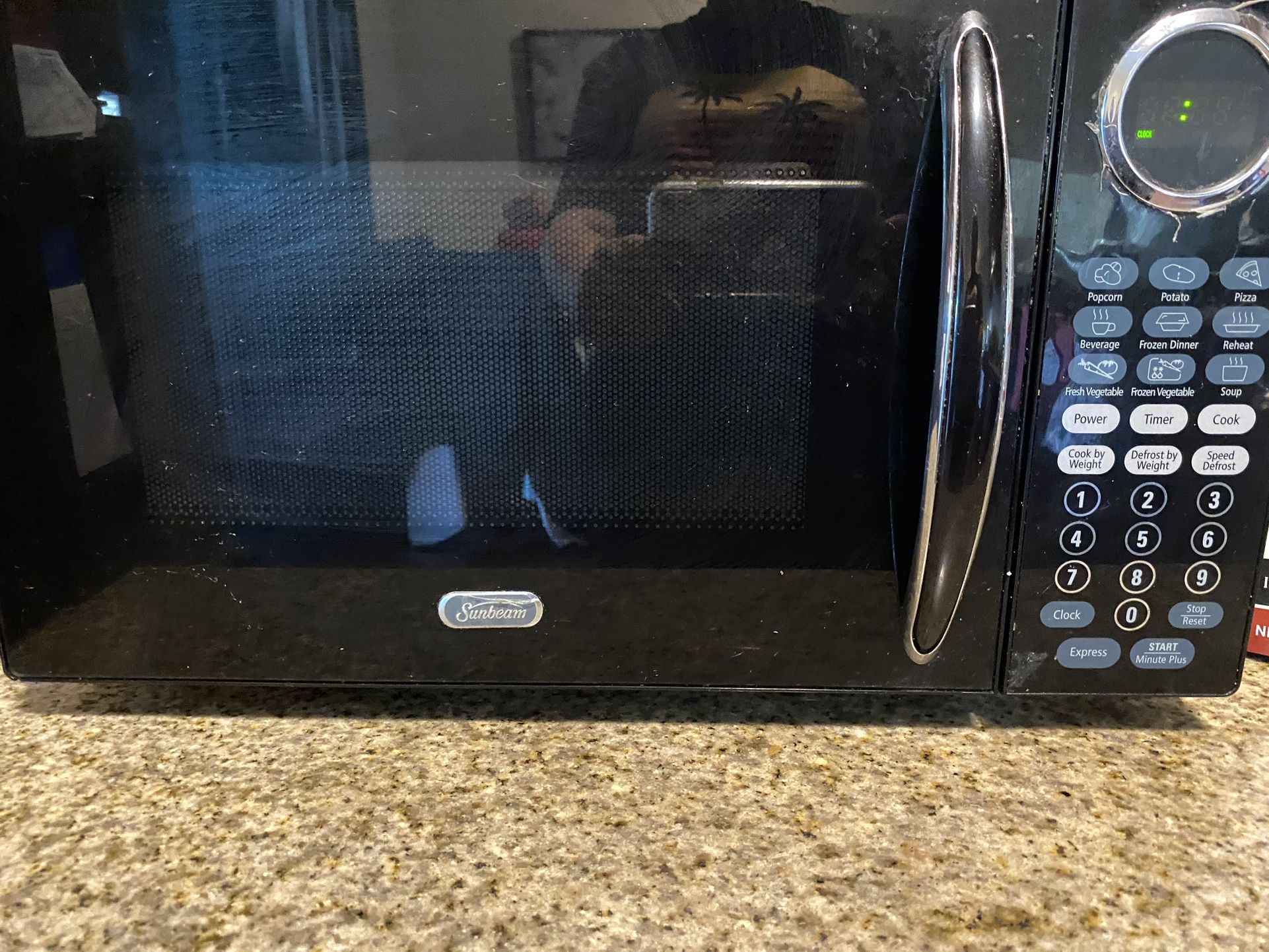 Microwave and toaster