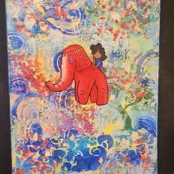 Elephant Ride Painting 