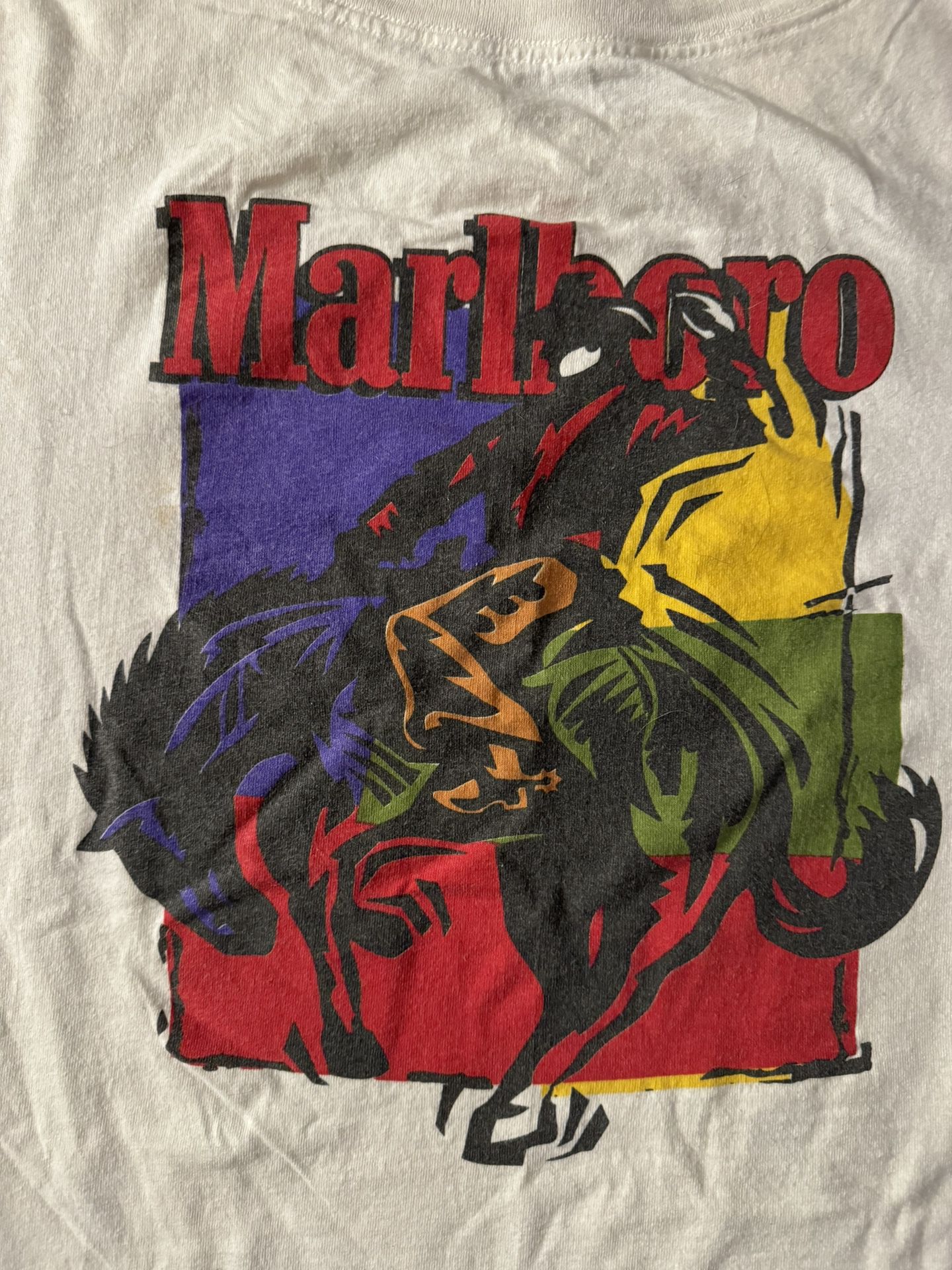 Vintage Marlboro Man Cowboy Color block Shirt