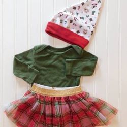 Baby girls 3-6M Holiday Christmas Outfit 3-6 Months 