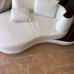 Sofá curve genuine leather