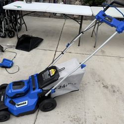 Kobalt 24-volt 16-in Push Battery Walk Mower.