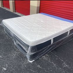 King Mattress Set Plush PillowTop – Brand New –  Same Day Delivery Available 🚚