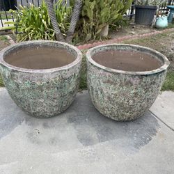 XL Stone Pots-Huge Lava Planters -($450 each)