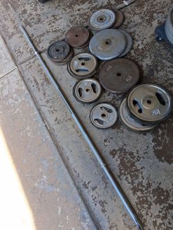 245lbs of standard plates