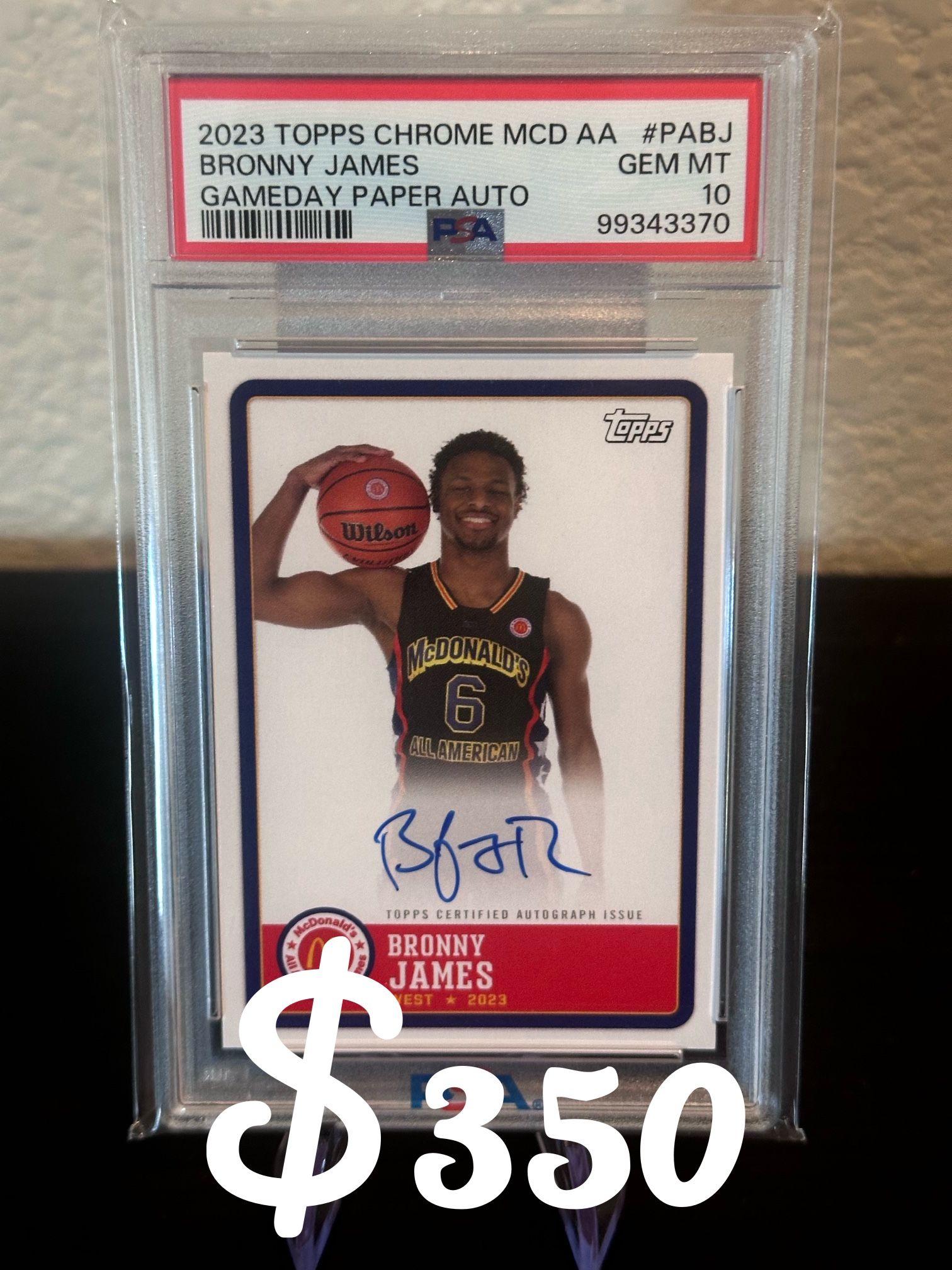 2023 Topps Chrome MCD (PSA 10l