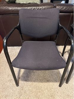 Upholstered black and grey chairs - 4