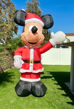 Disney Mickey Mouse Giant Airblown Christmas Inflatable 11 ft - Rare Find