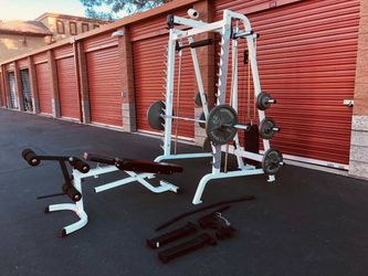 Parabody smith machine squat rack exercise gym equipment weights