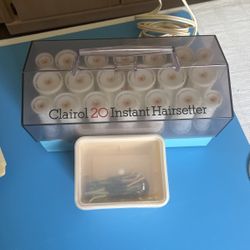 Electric Clairol, 20 instant hair rollers with pins