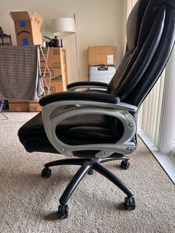 Gaming/Executive Office Chair - Black Leather, Like New! $120
