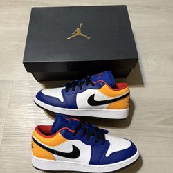 Nike Air Jordan 1 Low Royal Yellow Size 7Y / 8.5 Womens