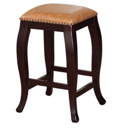 Linon San Francisco Counter Stool, Caramel, 24 inch Seat Height