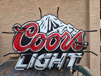 Neon Coors Light Sign