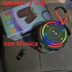 Speaker y usb con musica a tu gusto