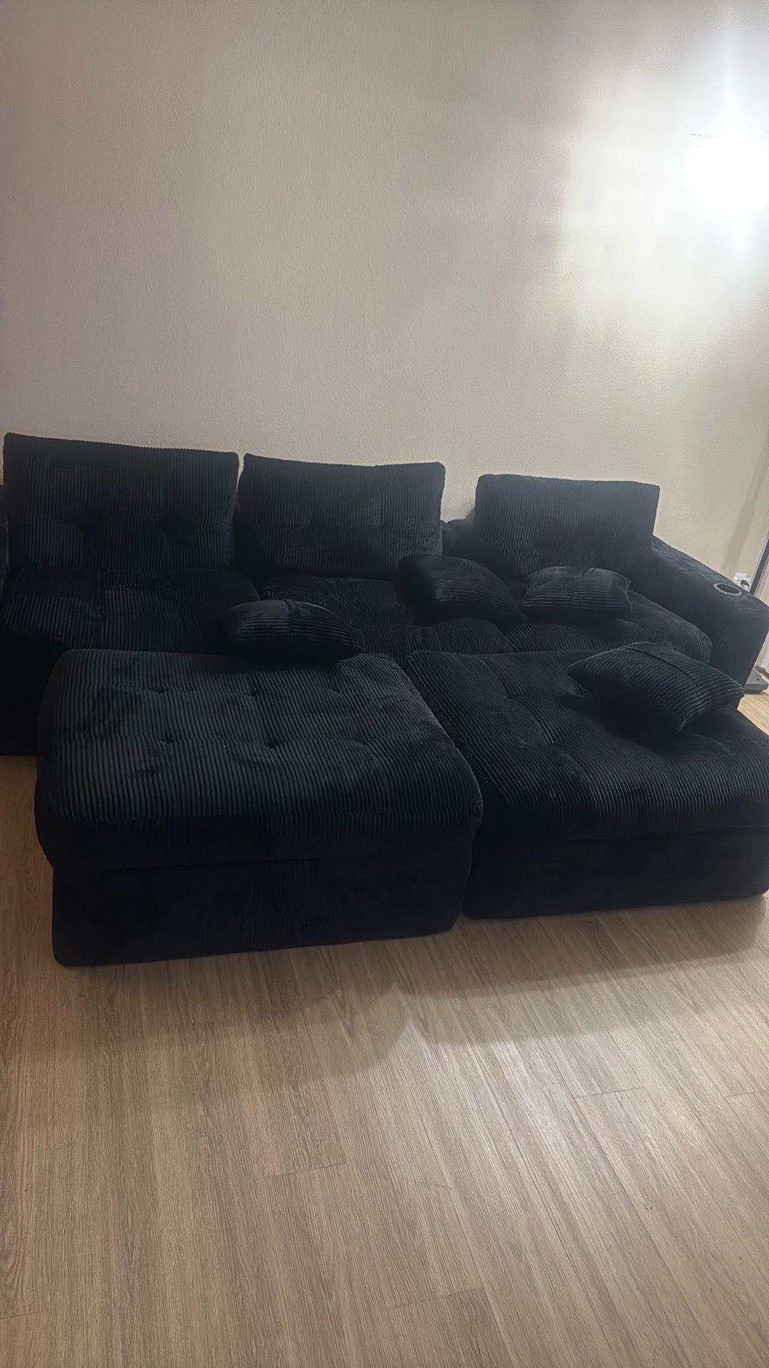 Black couches