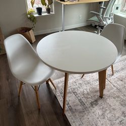 Small dining table and chairs set