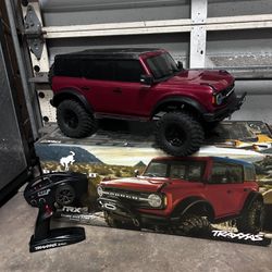 Traxxas TRX4 Red Bronco 1/10 RC Crawler with Original Box