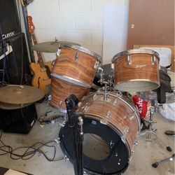 Rogers PowerTone 1(contact info removed) - New Mahogany Drum Kit