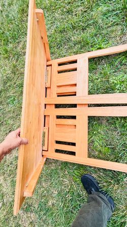 Beautiful solid pine foldable portable student computer desk