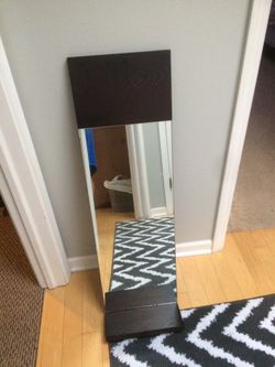 Mirror with shelve