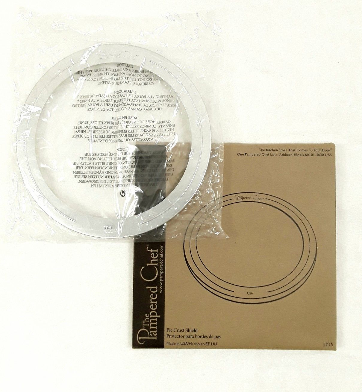 *NEW* PAMPERED CHEF 9" Pie Crust Shield