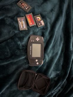 Game Boy Advance Bundle with 4 Games and Case