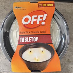 OFF! Triple Wick Citronella Scented Outdoor Candle 23oz Decorative Container
