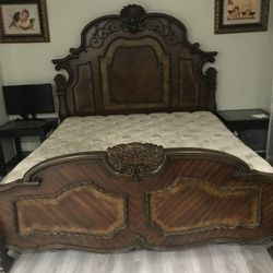Wooden Frame King Size Bed