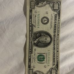 1974 $100 bill