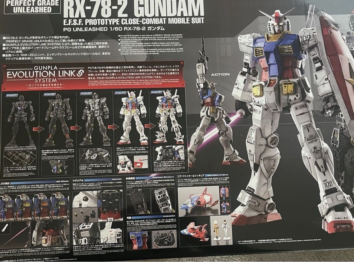 Bandai Namco RX-78-2 Gundam 1/60-Scale Perfect Grade Unleashed