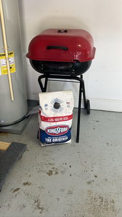 Megamaster Traverse Portable Charcoal Grill — Red/Black