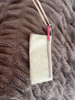Coach Signature Wristlet Wallet Cream & Pink