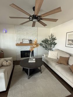 Three-piece wooden coffee table set