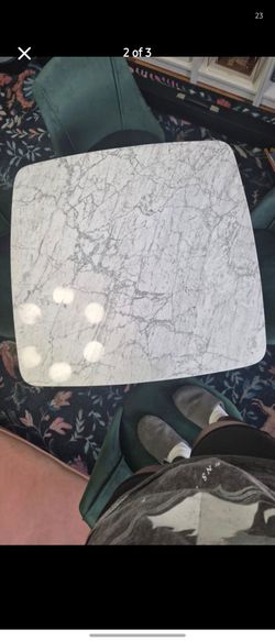 Article Marble top Dining Table with 4 chairs