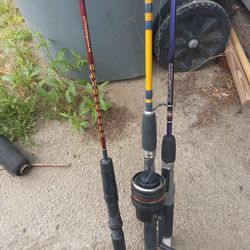 Fishing Pole All 3 25 Good Condición 